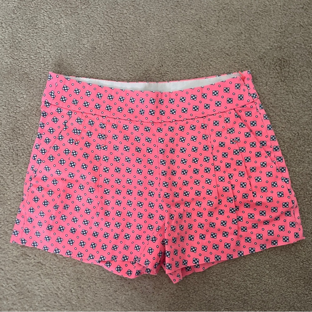J. Crew Pink Floral-Print Shorts (00)